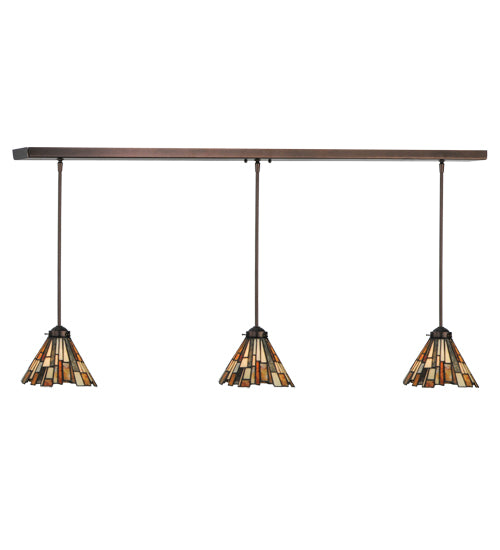 51"L Delta Jadestone 3 Lt Island Pendant