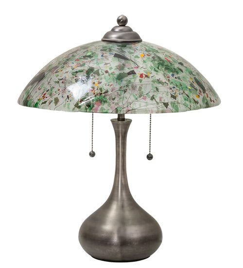 21"H Metro Fusion Confetti Glass Table Lamp