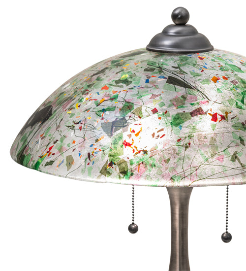 21"H Metro Fusion Confetti Glass Table Lamp