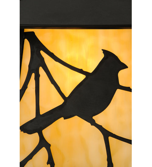 12"W Stillwater Song Bird Solid Mount Wall Sconce