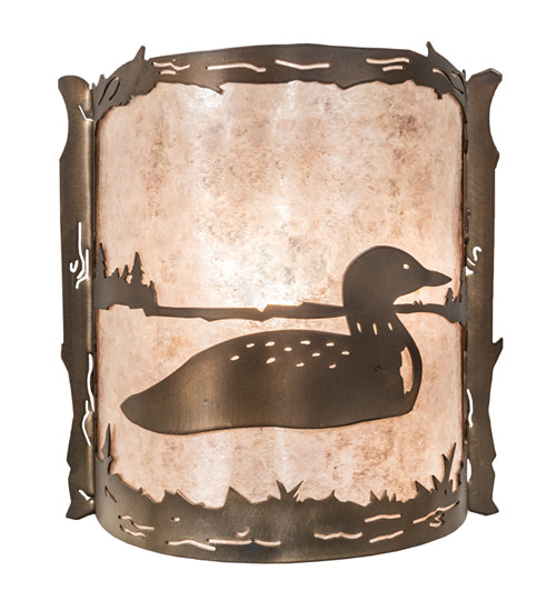 10" Wide Loon Wall Sconce