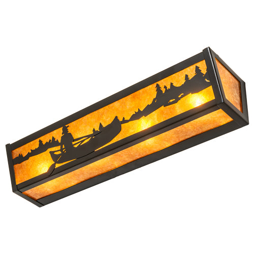 24" Wide Canoe At Lake Vanity Light