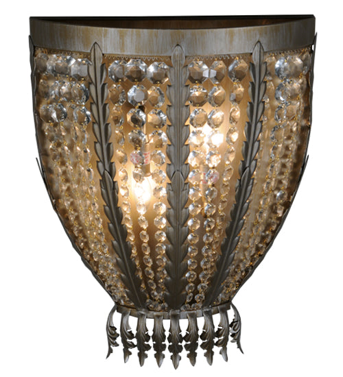 17"W Chrisanne Crystal Wall Sconce