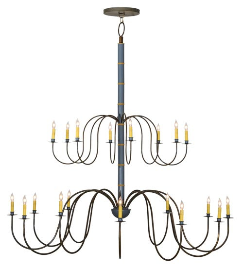 68"W Marseille 20 Lt Two Tier Chandelier