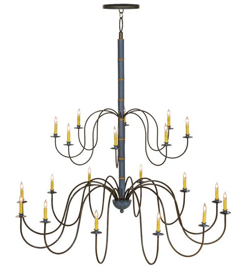 68"W Marseille 20 Lt Two Tier Chandelier