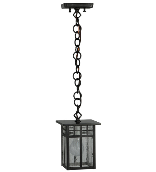 6"Sq Mission Hanging Lantern Mini Pendant