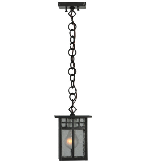 6"Sq Mission Hanging Lantern Mini Pendant