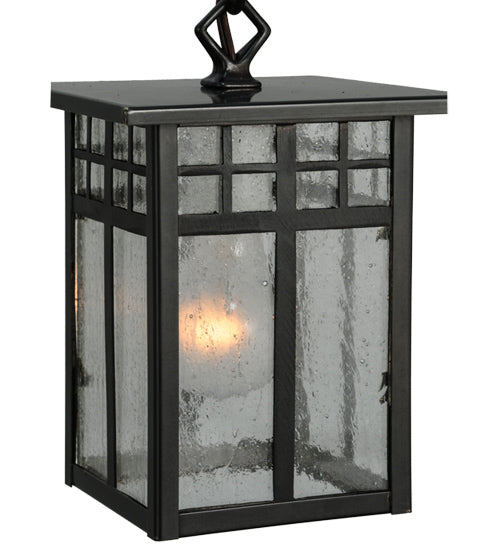 6"Sq Mission Hanging Lantern Mini Pendant