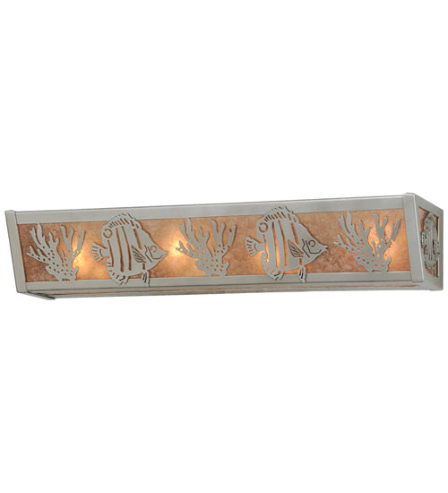 24"W Tropical Fish Vanity Light