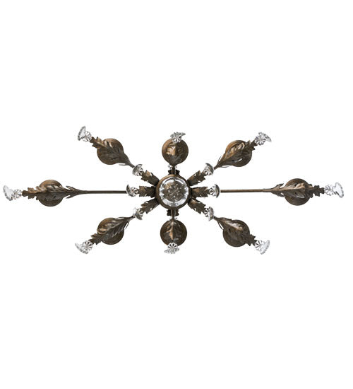 44" Long Windsor 8 Light Oblong Chandelier