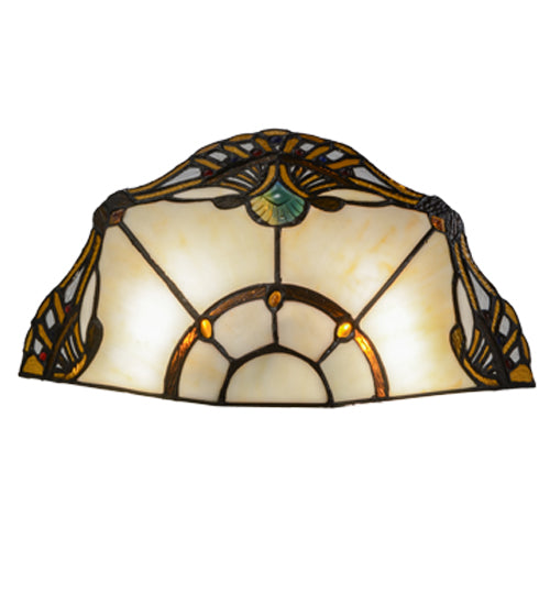 14.5"W Shell With Jewels Wall Sconce