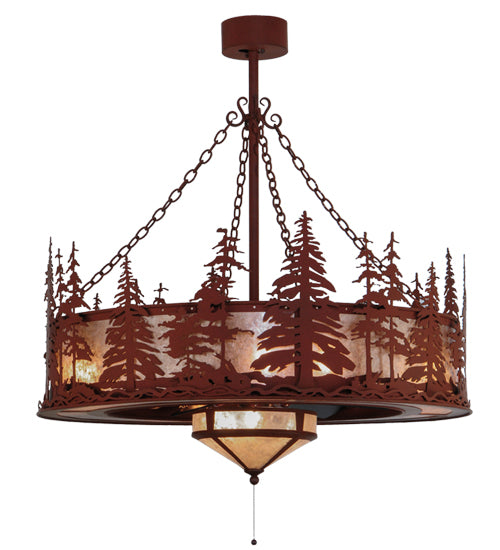 44" Wide Tall Pines W/Fan Light Chandel-Air