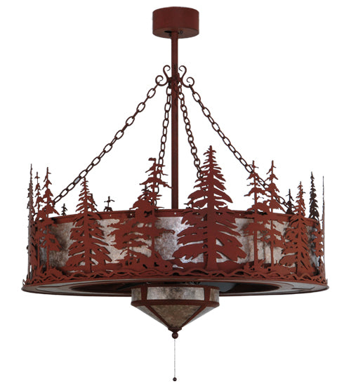 44" Wide Tall Pines W/Fan Light Chandel-Air