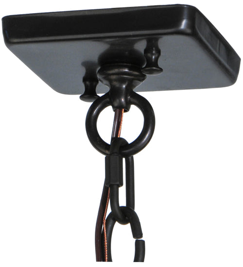 17"Sq Seneca Double Bar Mission Pendant