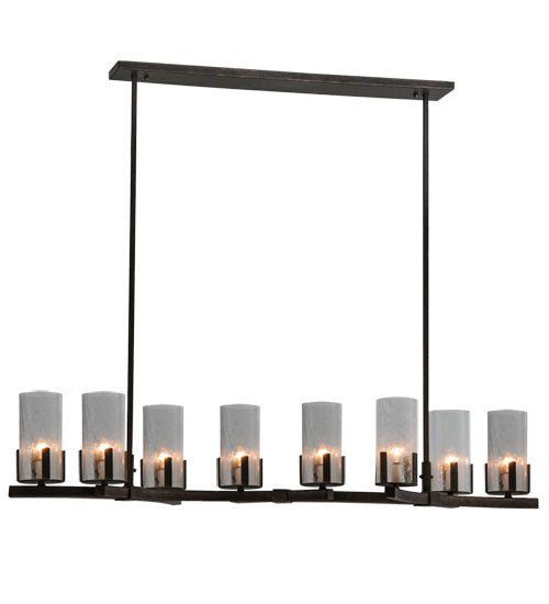 53" Long Cero 8 Light Oblong Chandelier