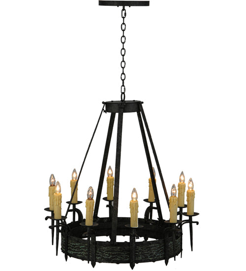 36"W Costello 10 Lt Chandelier