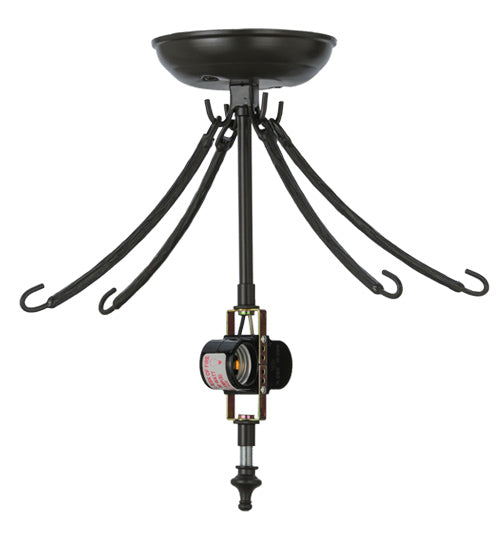 15" Wide Timeless Bronze Semi-Flushmount Hardware