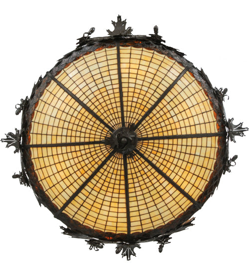 44.5" Wide Greenbriar Oak Inverted Pendant