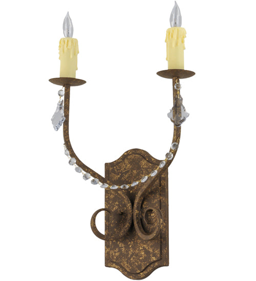 14" Wide Samuel 2 Light Wall Sconce