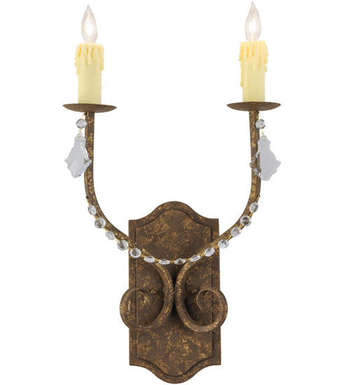 14" Wide Samuel 2 Light Wall Sconce