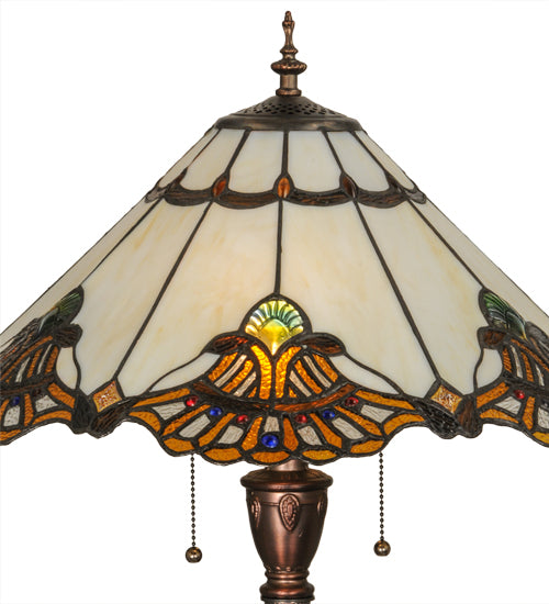 63"H Shell With Jewels Floor Lamp