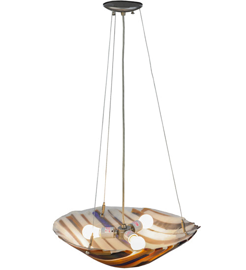 19"W Metro Fusion Oceano Inverted Pendant