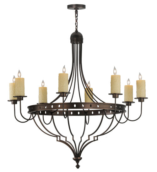 48"W Bottini 8 Lt Chandelier