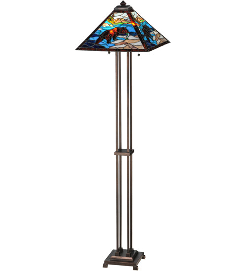 62.5" High Grizzly Bear Floor Lamp