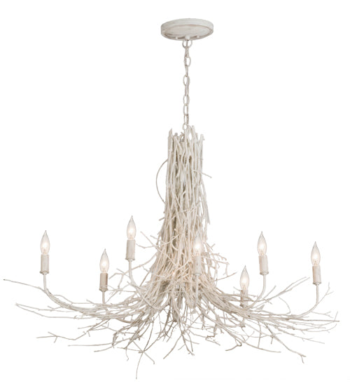 40"L Twigs 8 Lt Chandelier