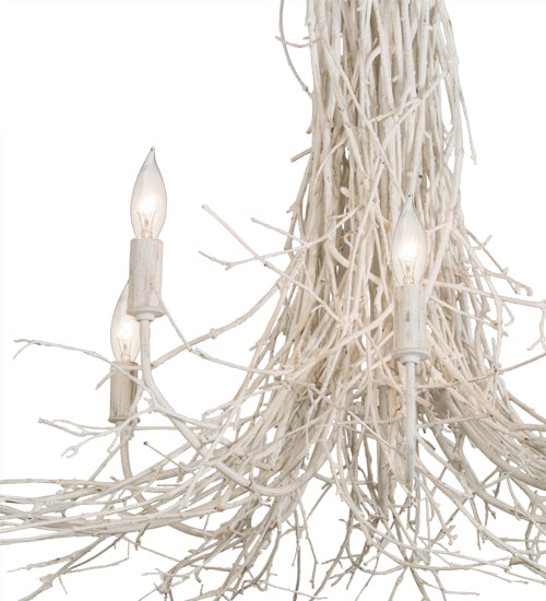 40"L Twigs 8 Lt Chandelier