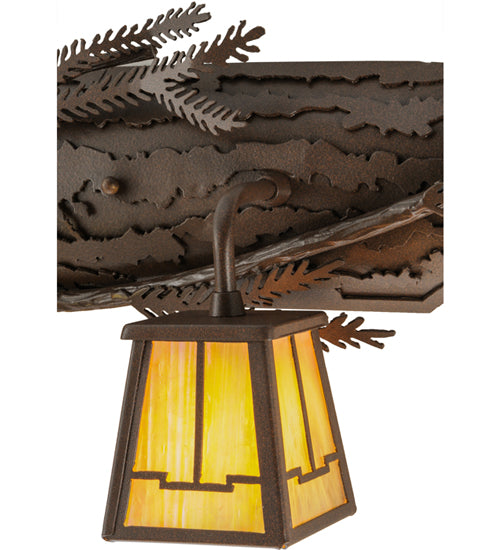 25"W Pine Branch Valley View 2 Lt Vanity Light