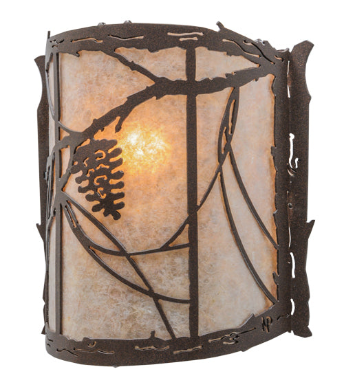 9"W Whispering Pines Wall Sconce