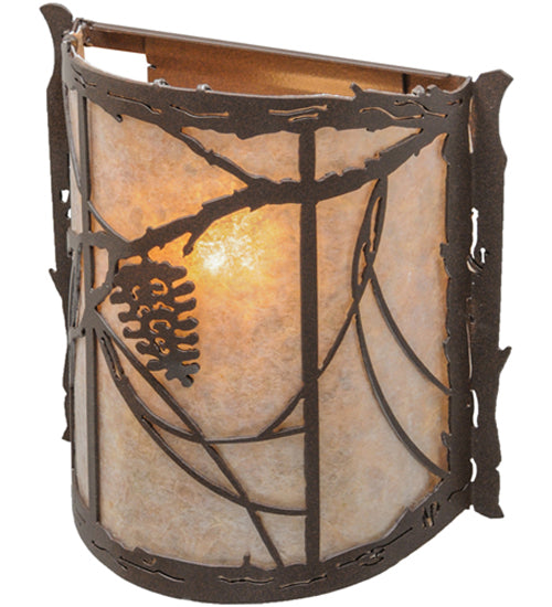 9"W Whispering Pines Wall Sconce