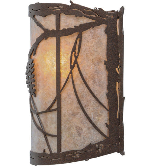 9"W Whispering Pines Wall Sconce