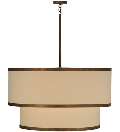 36"W Cilindro 2 Tier Textrene Pendant