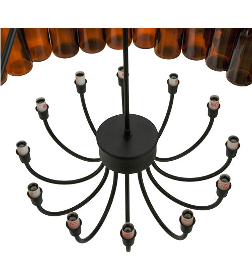 38" Wide Tuscan Vineyard Estate 36 Wine Bottle Chandelier