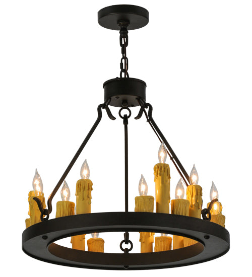 24"W Deina 18 Lt Chandelier