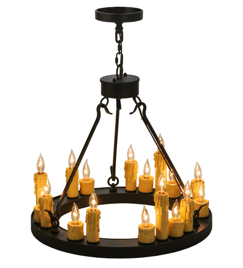 24"W Deina 18 Lt Chandelier