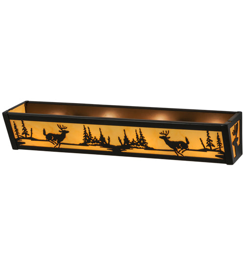 24" Wide Deer At Lake Vanity Light