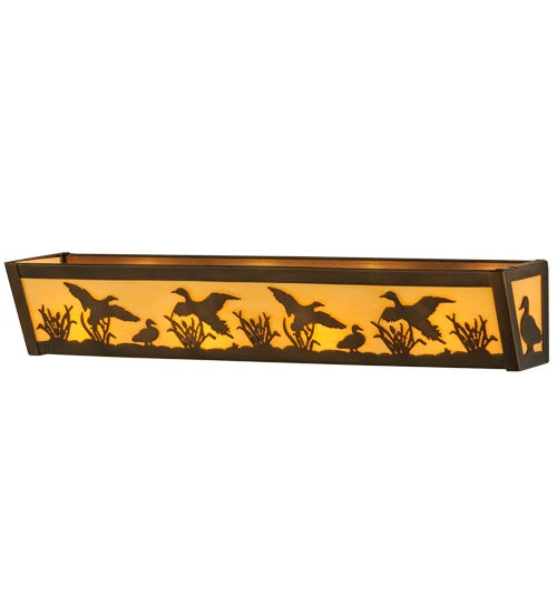 24"W Ducks In Flight Vanity Light