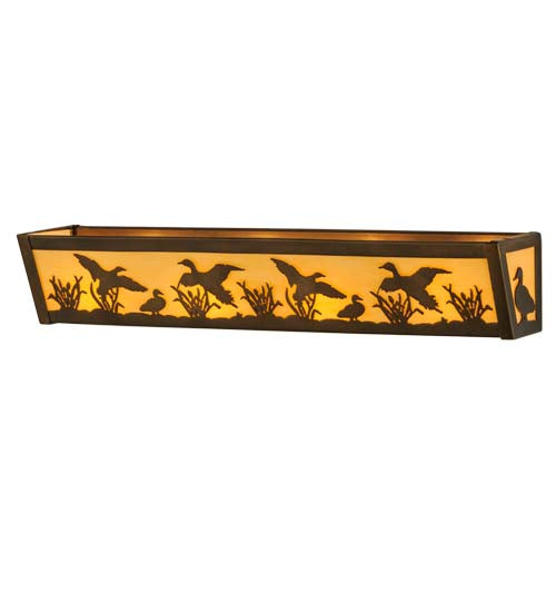 24"W Ducks In Flight Vanity Light