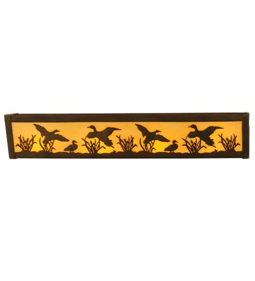 24"W Ducks In Flight Vanity Light