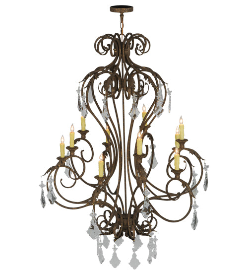 48"W Josephine 10 Lt Chandelier