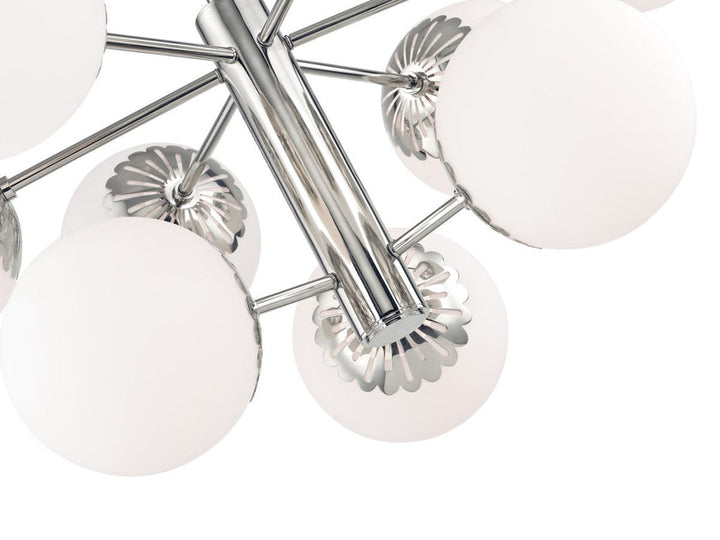 Paige Chandelier 8" - Polished Nickel