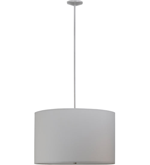 36"W Cilindro White Textrene Pendant