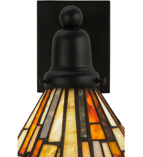 8" Wide Delta Jadestone Wall Sconce