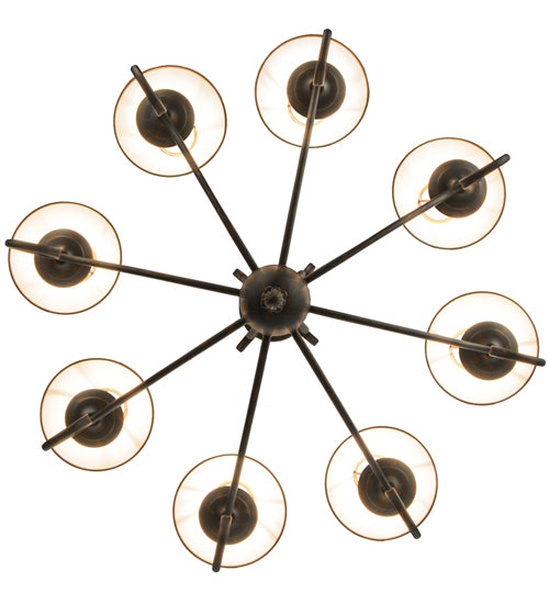 40"W Sienna 8 Lt Chandelier