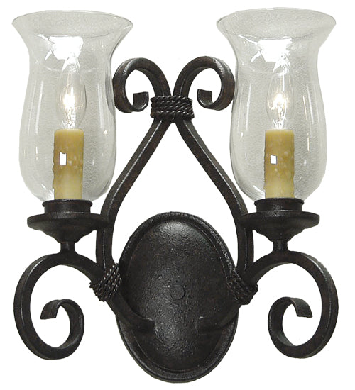 13.5" Wide Calvis 2 Light Wall Sconce