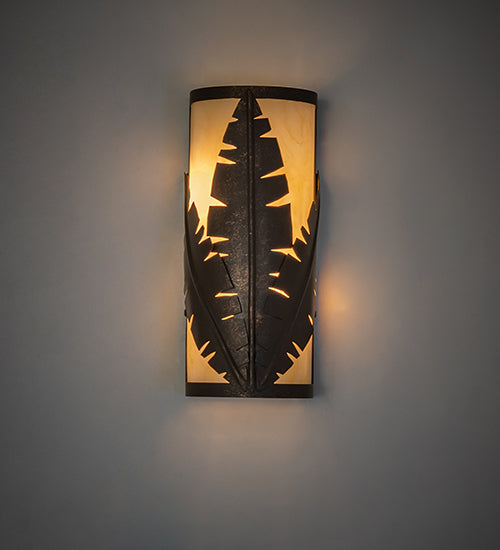 5" Wide Tiki Wall Sconce