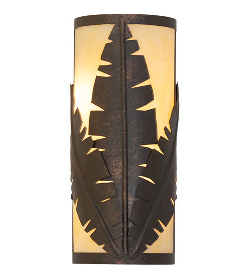 5" Wide Tiki Wall Sconce